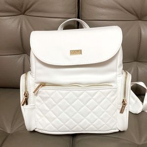 White mini backpack